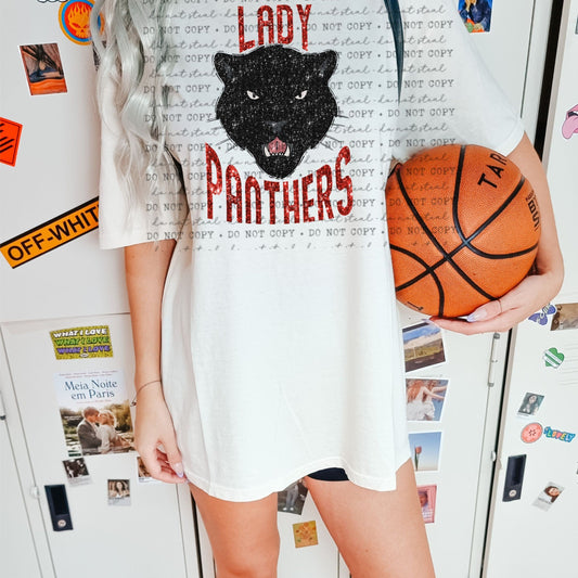 Lady Panther Red Sequin