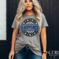 Ladycats Blue and White Checkered Stars Circle-Lovie T Designs