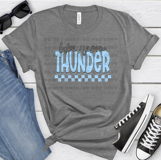 Lake Region Thunder Carolina Gray Grunge-Lovie T Designs