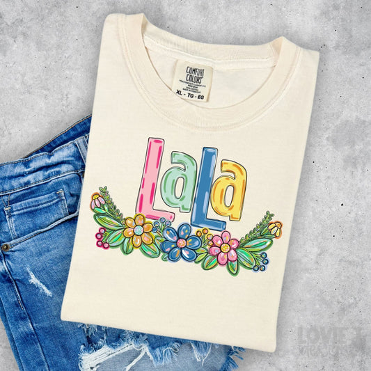 Lala Spring Floral Mother's Day-Lovie T Designs