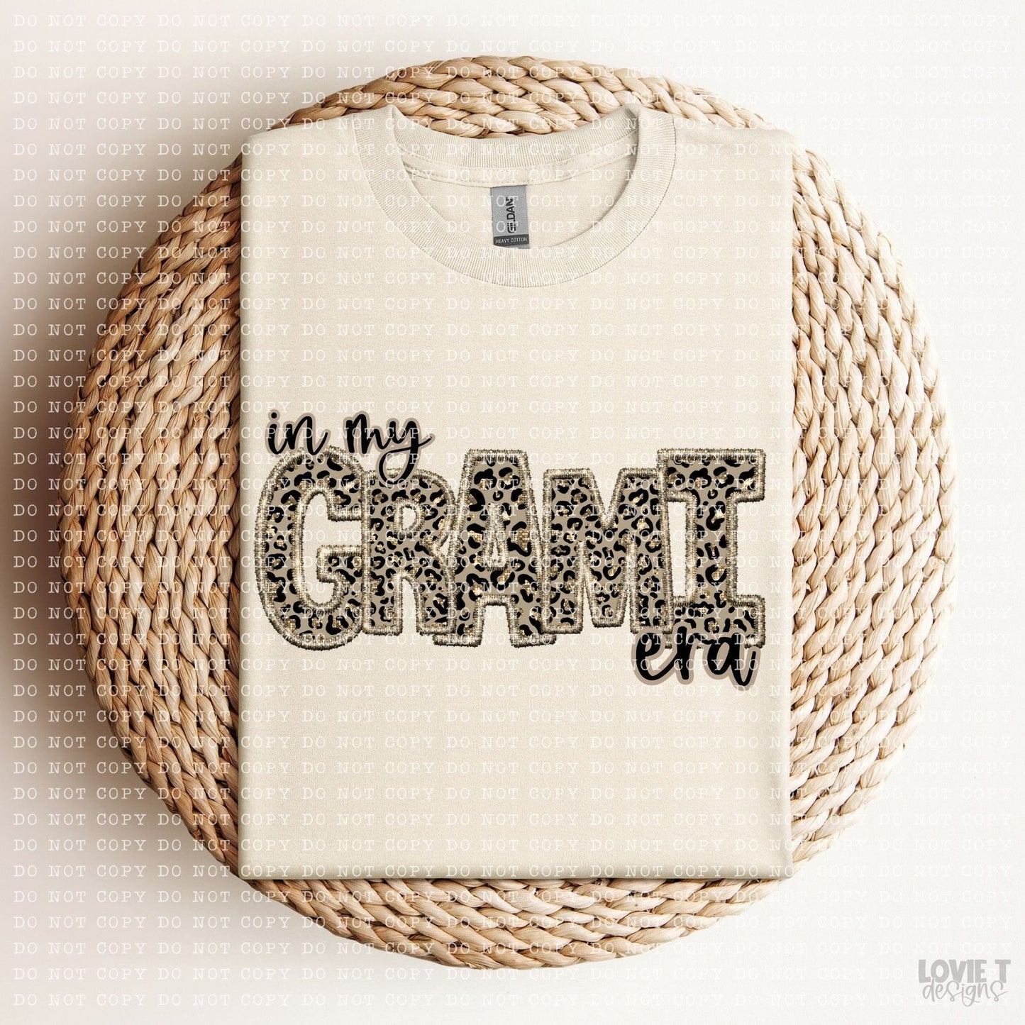 Leopard Faux Embroidery Names-Lovie T Designs