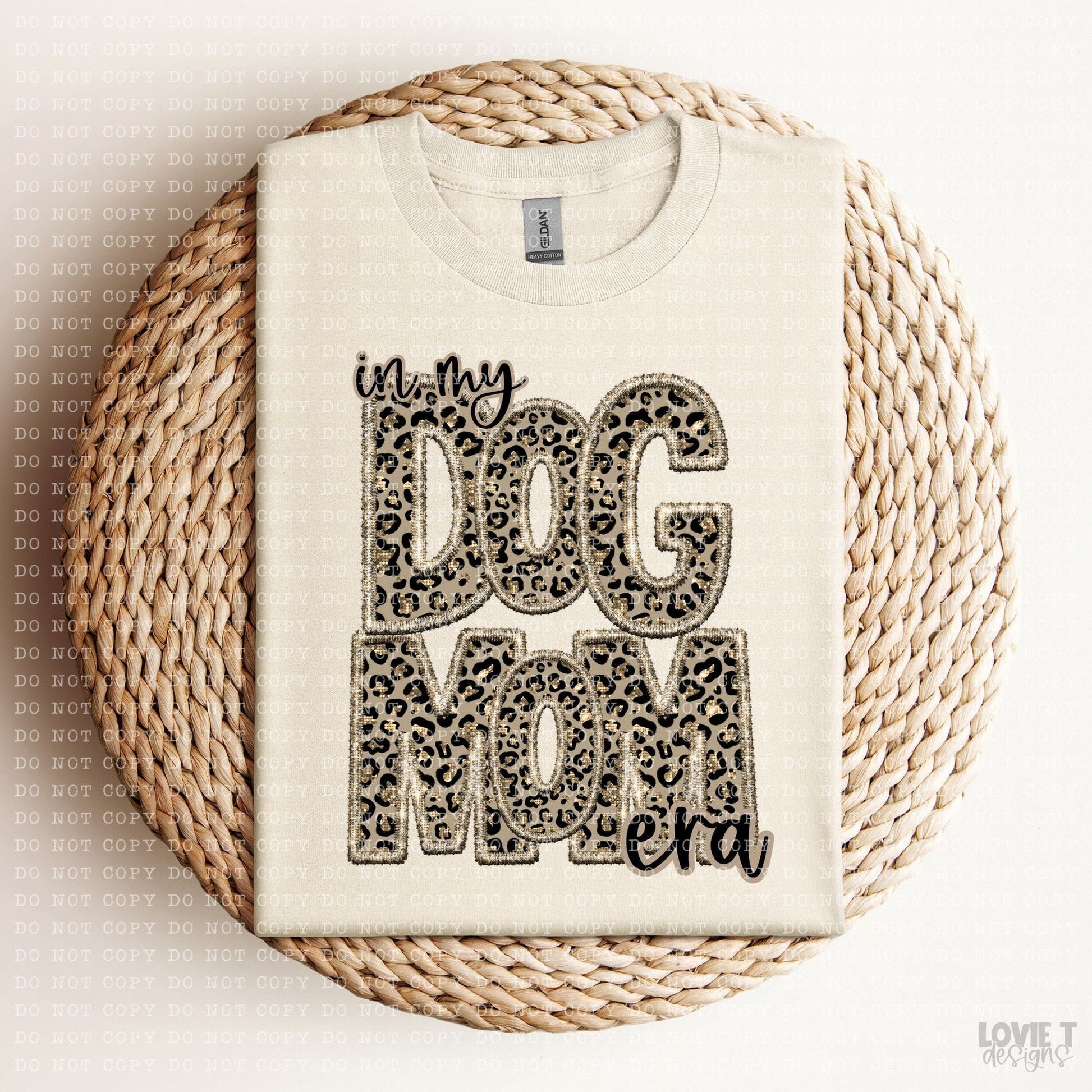 Leopard Faux Embroidery Names-Lovie T Designs