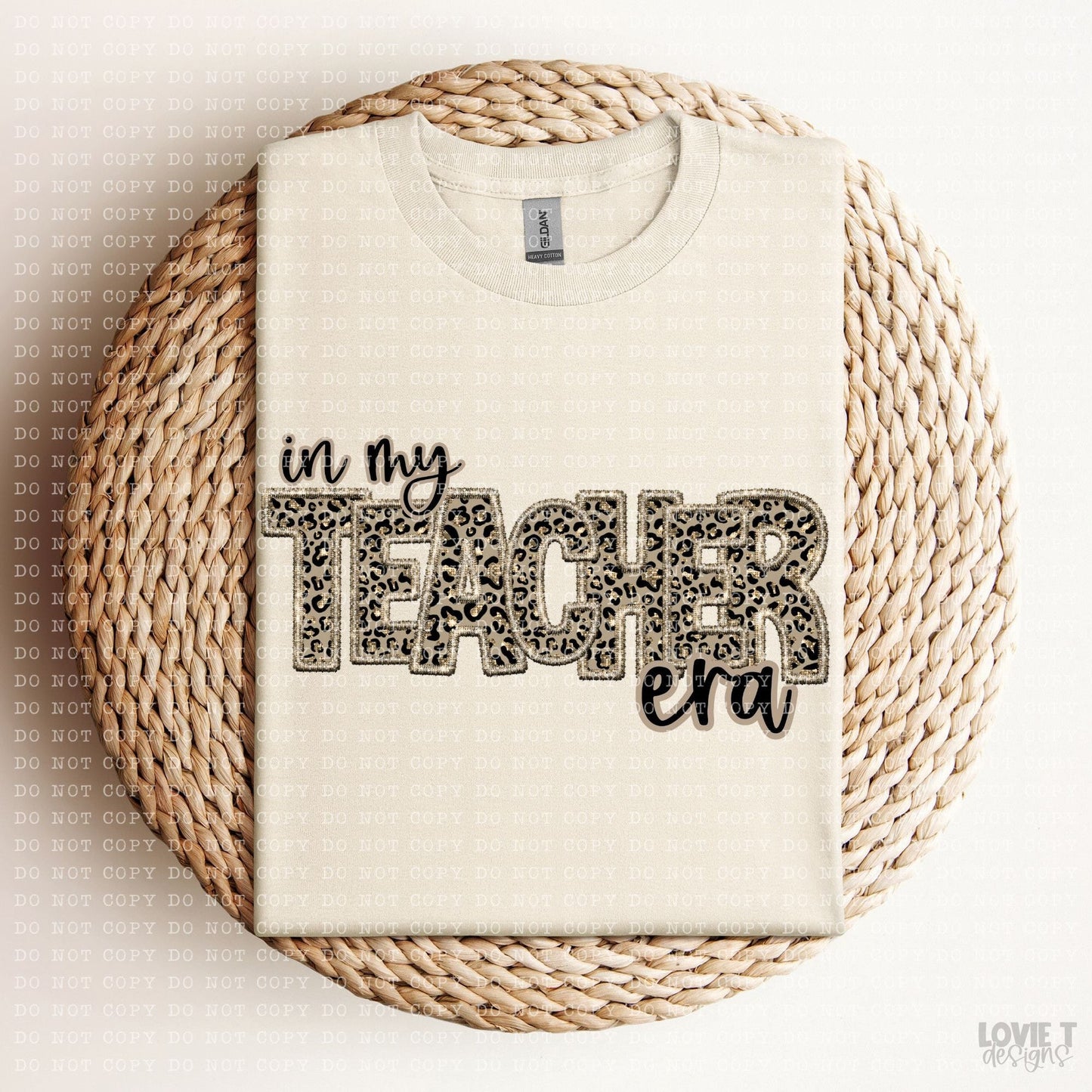 Leopard Faux Embroidery Names-Lovie T Designs