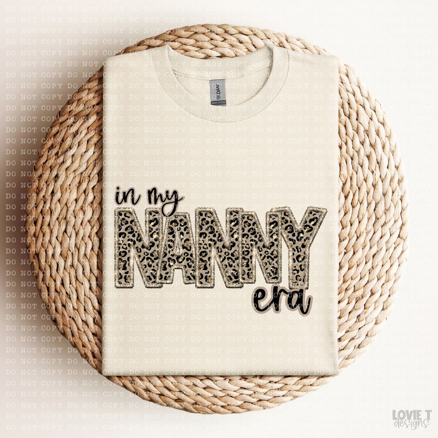 Leopard Faux Embroidery Names-Lovie T Designs