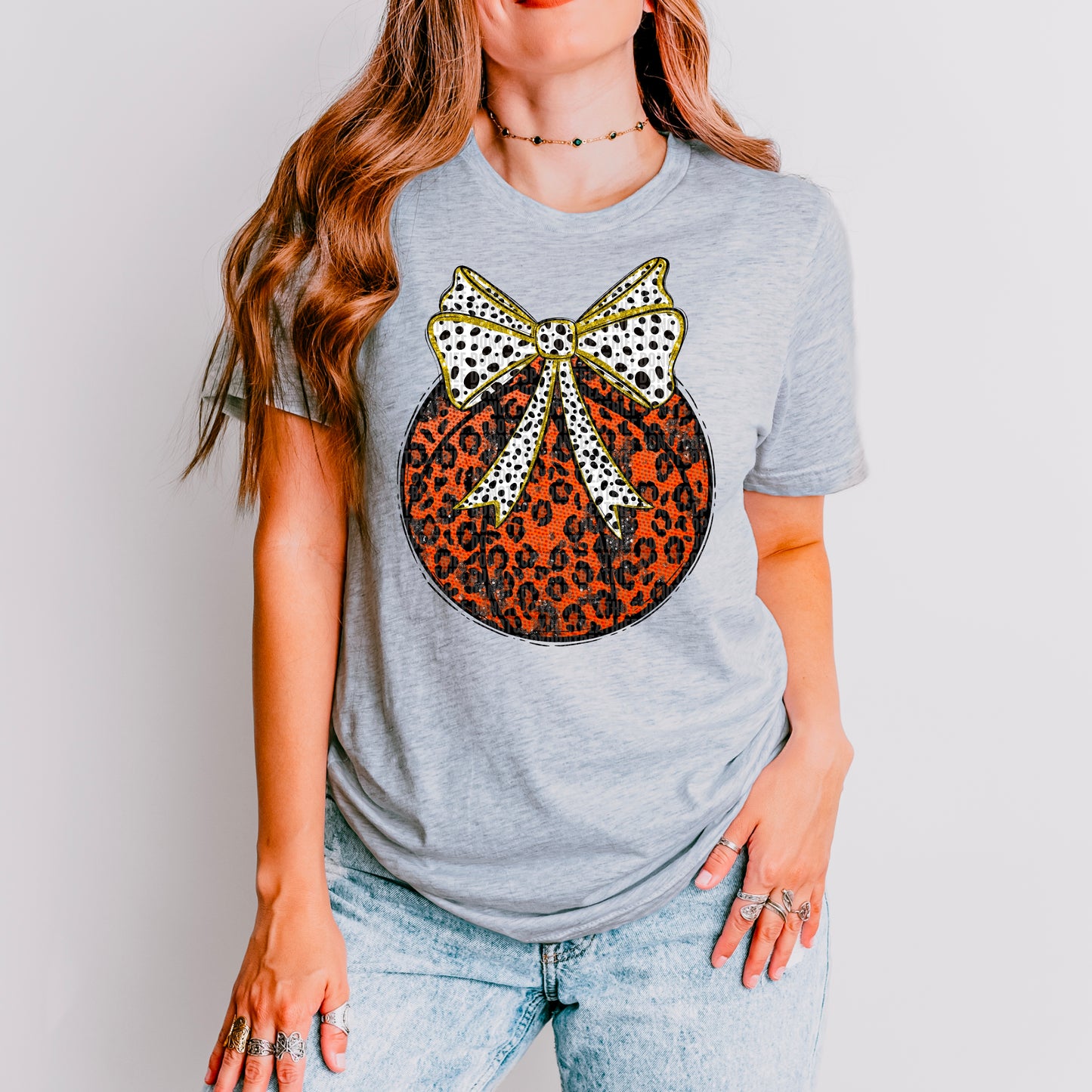 Leopard Bow Basketball