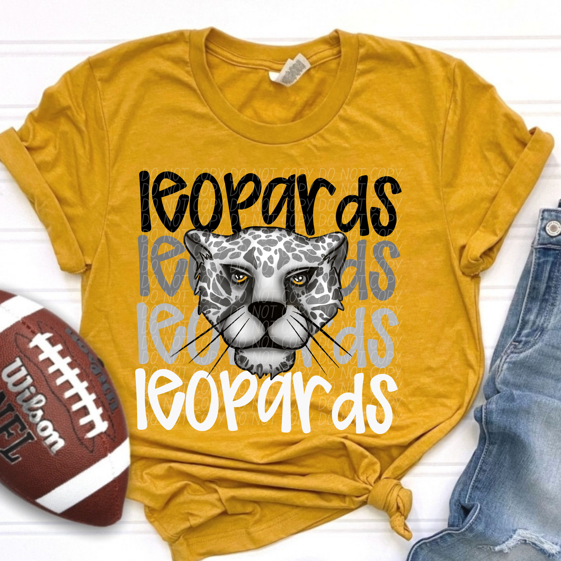 Leopards Monochromatic Mascots-Lovie T Designs