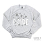 Lion Pride Silver Stars White Print