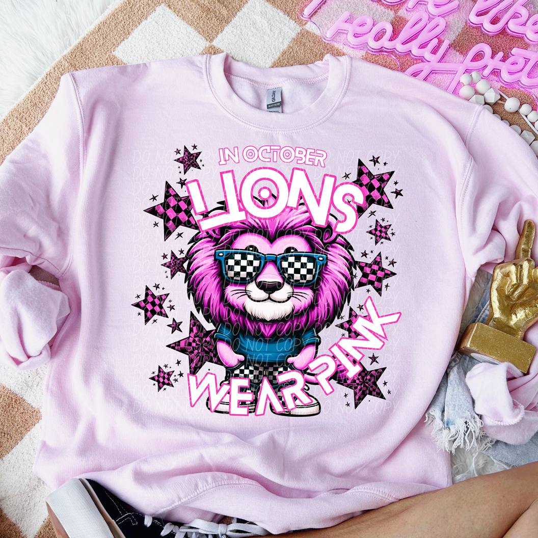 Lions Cancer Awareness Mascot-Lovie T Designs