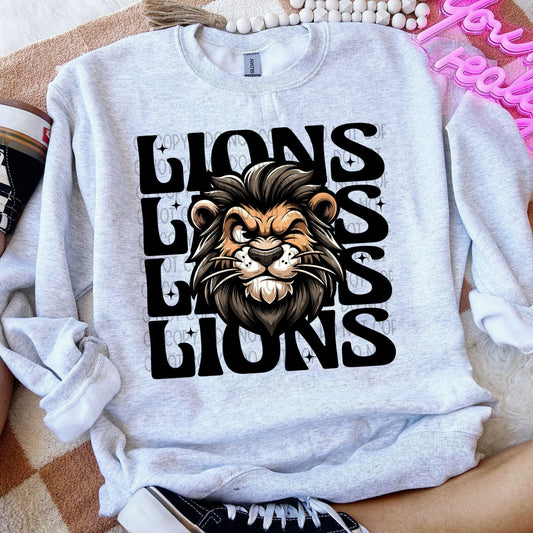 Lions Winking Mascot-Lovie T Designs