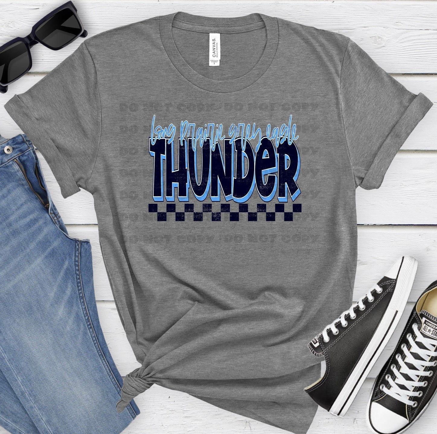 Long Prairie Grey Eagle Thunder Navy Columbia Grunge-Lovie T Designs