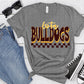 Lota Bulldogs Yellow Maroon Grunge-Lovie T Designs