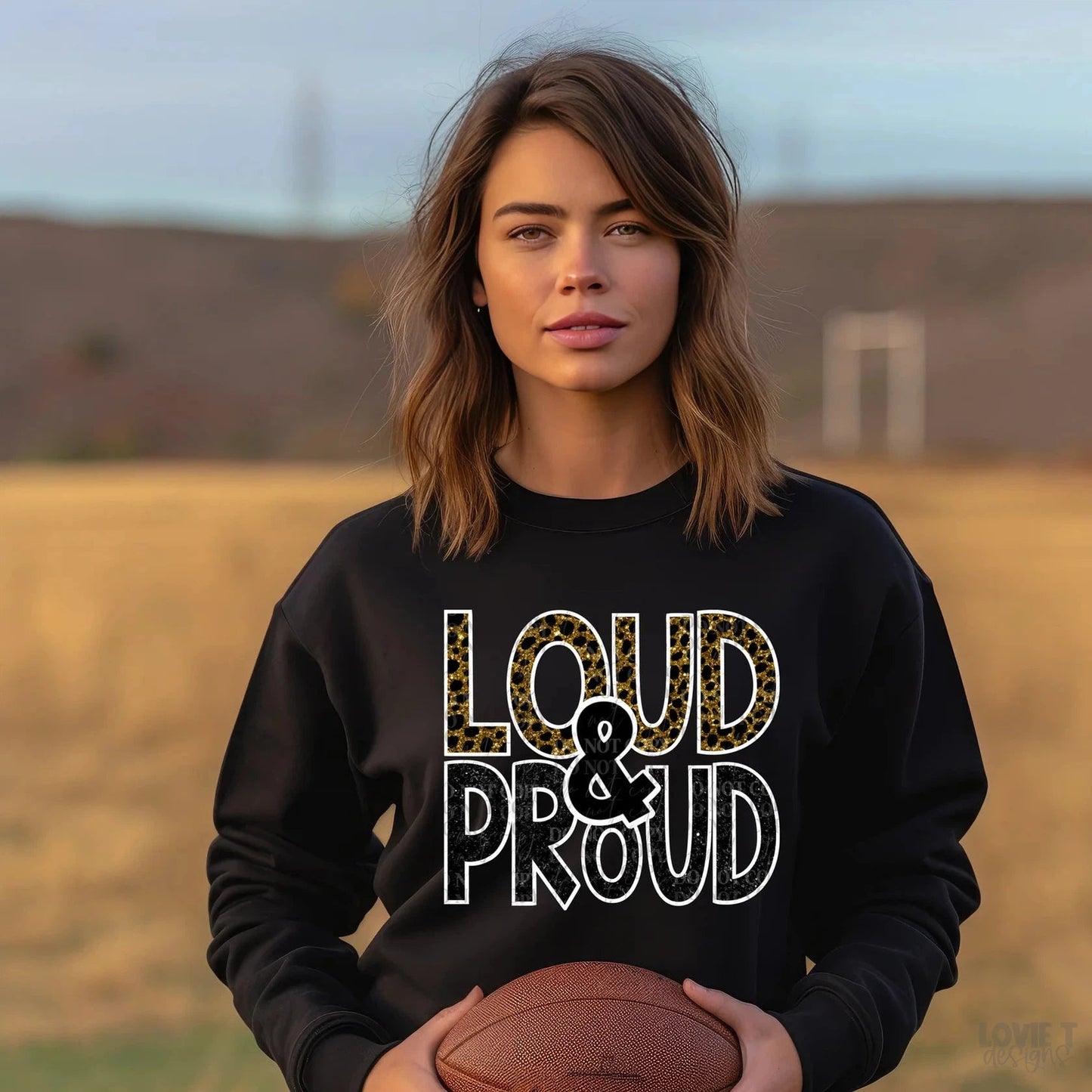 Loud & Proud Gold Black-Lovie T Designs