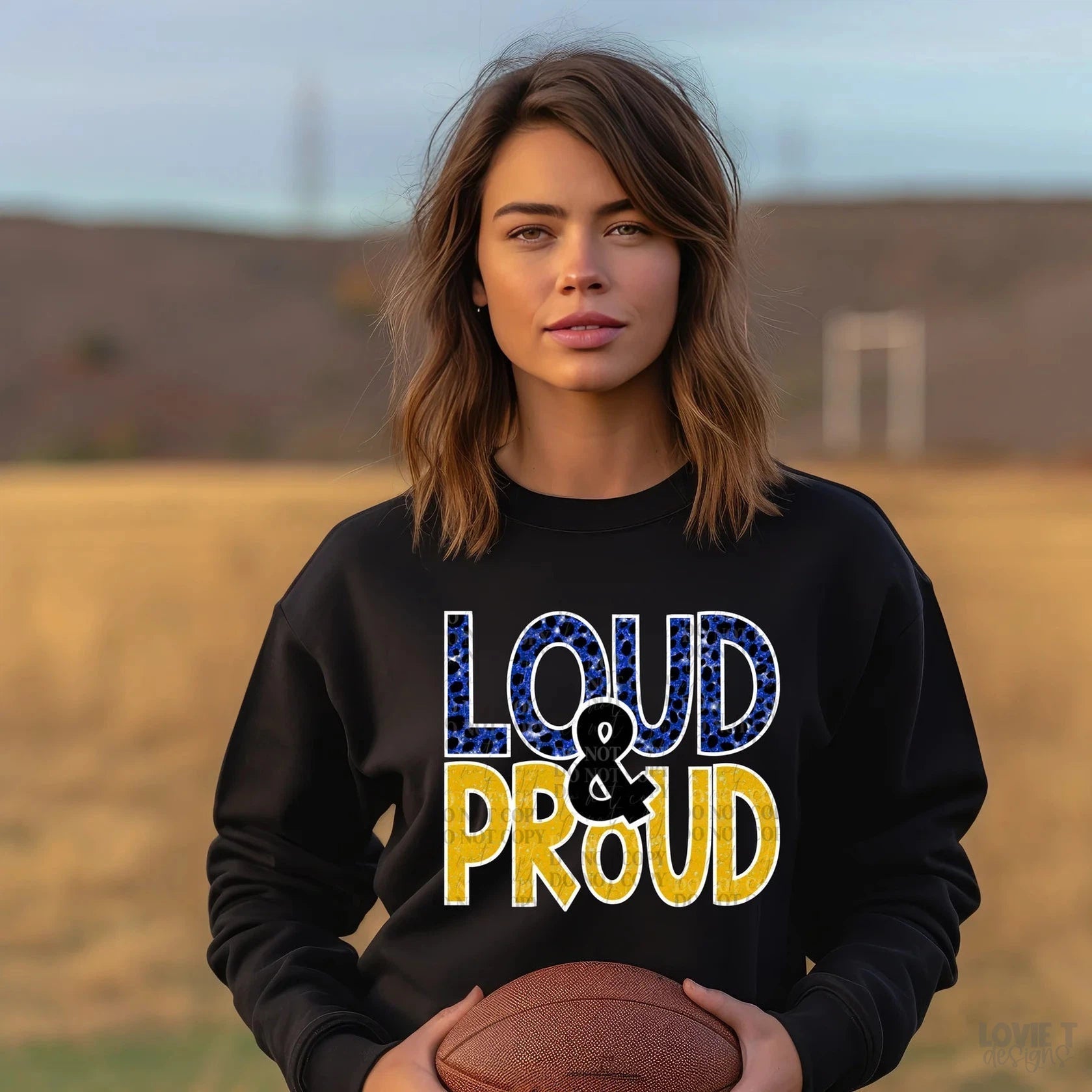 Loud & Proud Navy Yellow Gold-Lovie T Designs