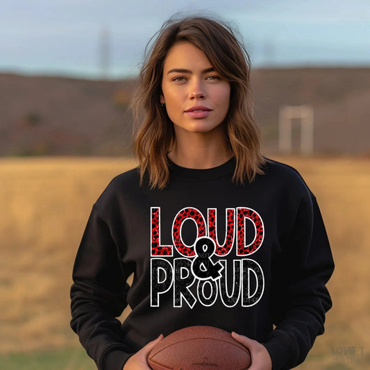 Loud & Proud Red Black-Lovie T Designs