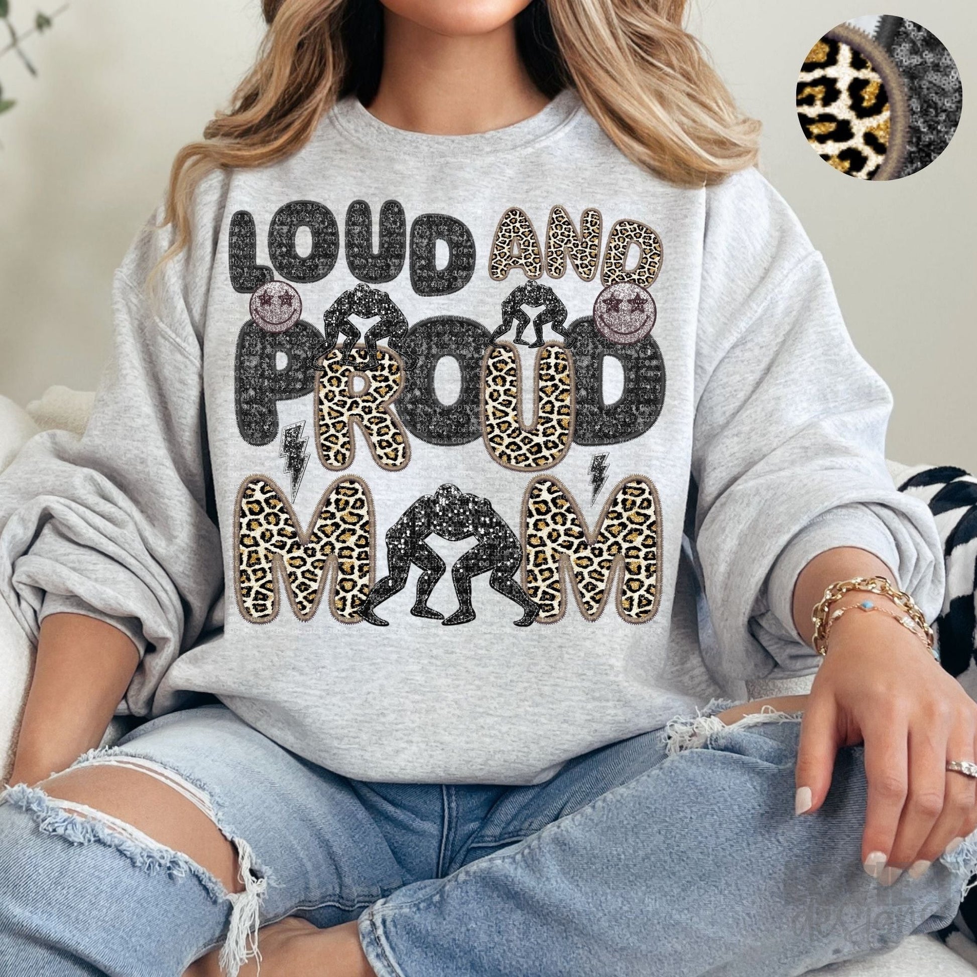 Loud and Proud Faux Sequin + Faux Embroidery-Lovie T Designs