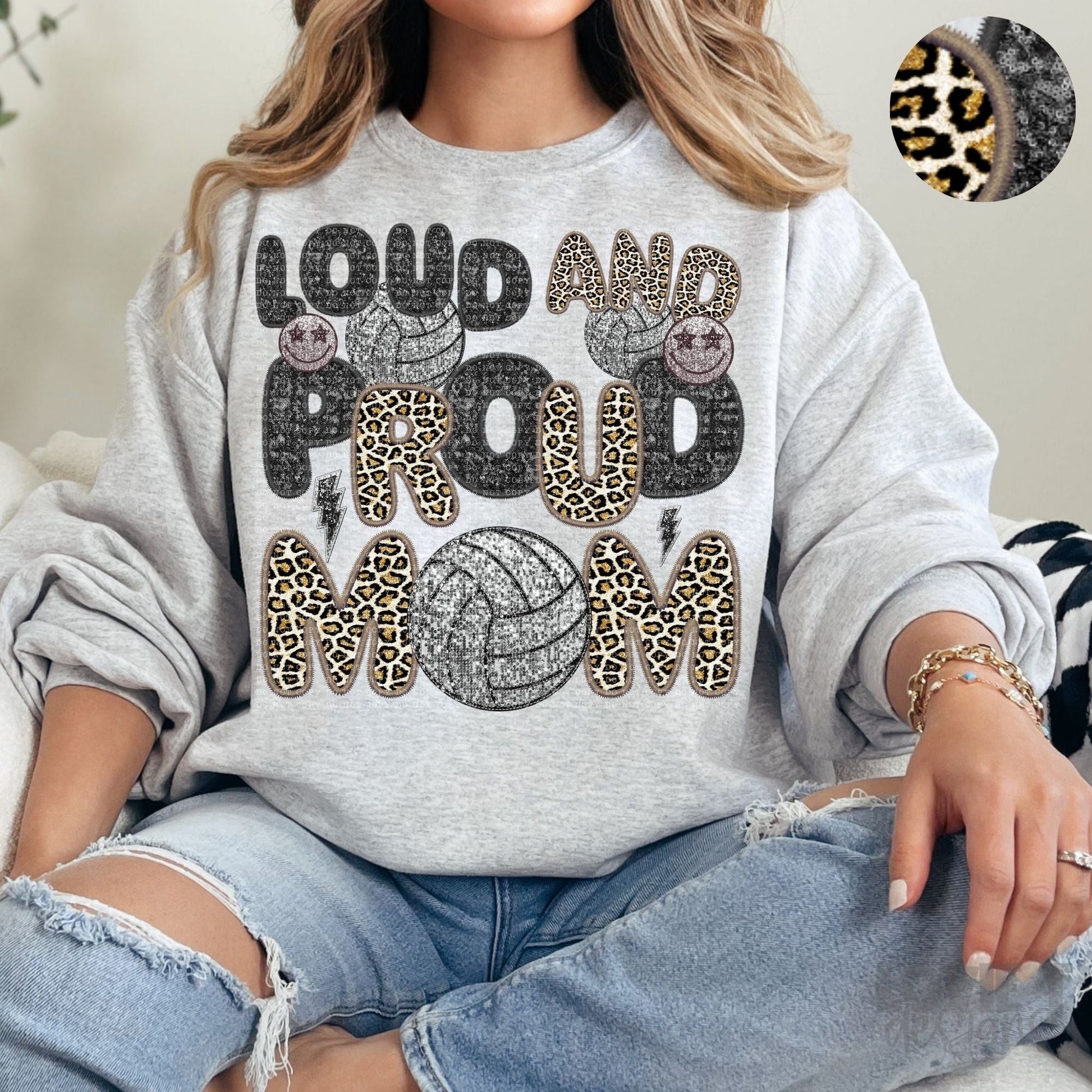 Loud and Proud Faux Sequin + Faux Embroidery-Lovie T Designs