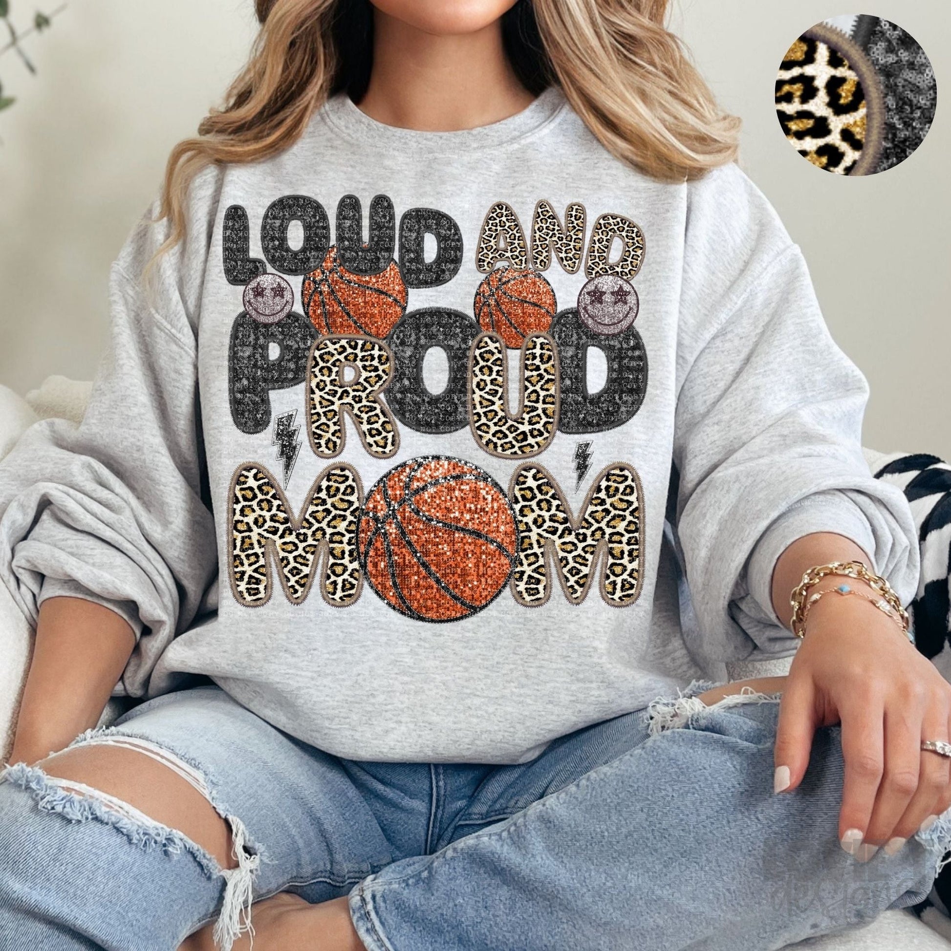 Loud and Proud Faux Sequin + Faux Embroidery-Lovie T Designs