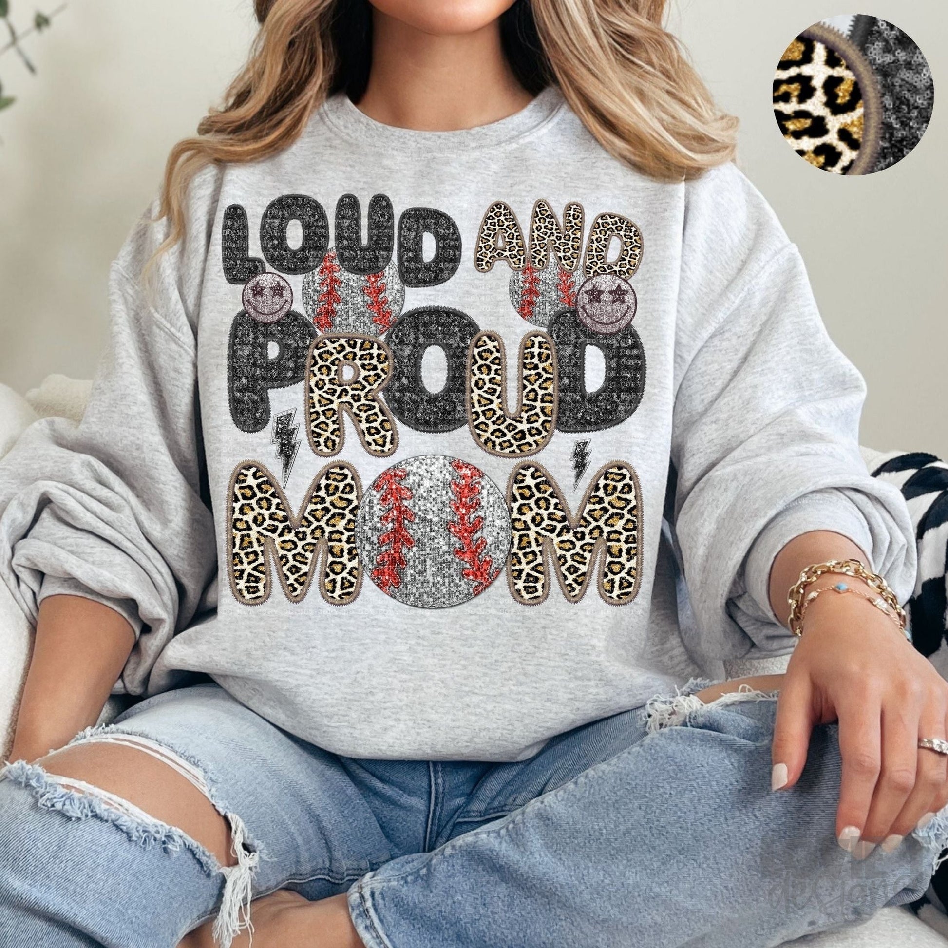 Loud and Proud Faux Sequin + Faux Embroidery-Lovie T Designs