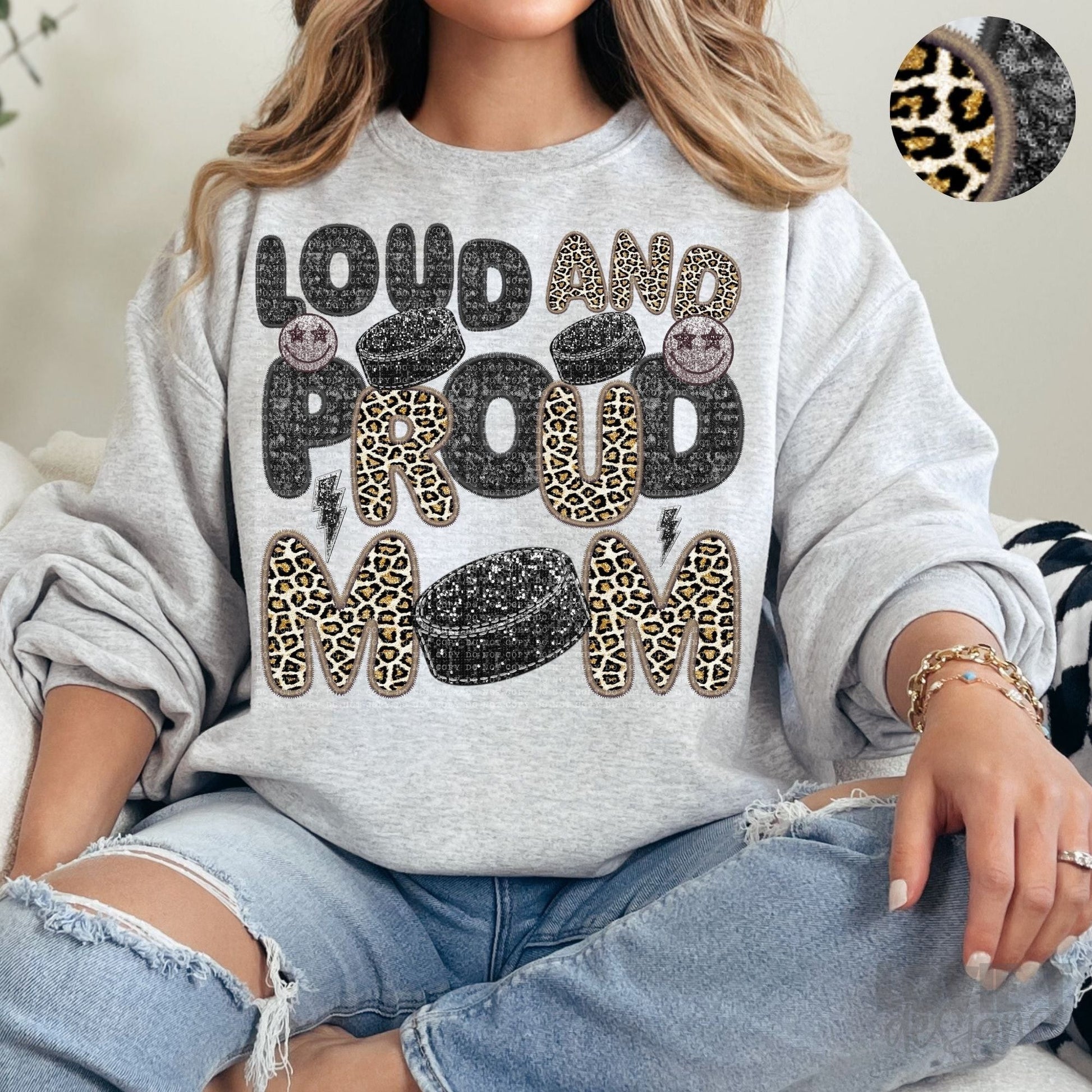 Loud and Proud Faux Sequin + Faux Embroidery-Lovie T Designs