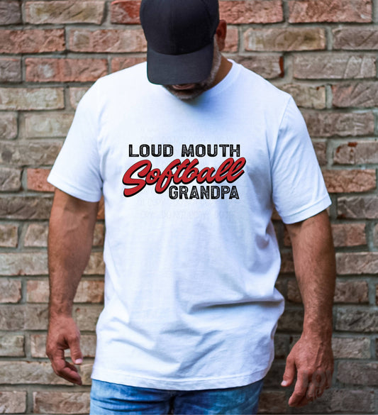 Loud Mouth Softball Grandpa