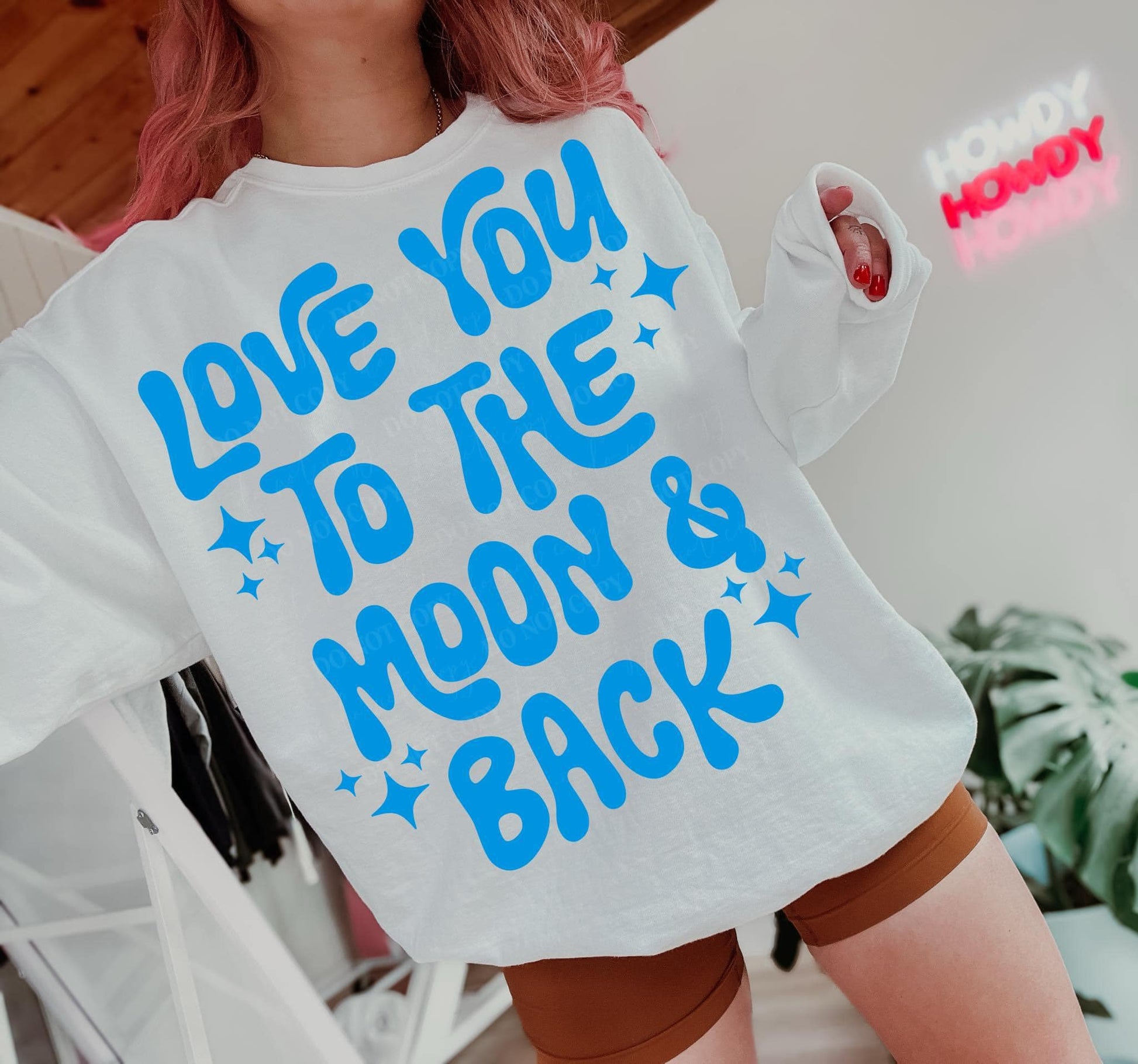 Love You To The Moon & Back-[DTF Transfer]-Lovie T Designs