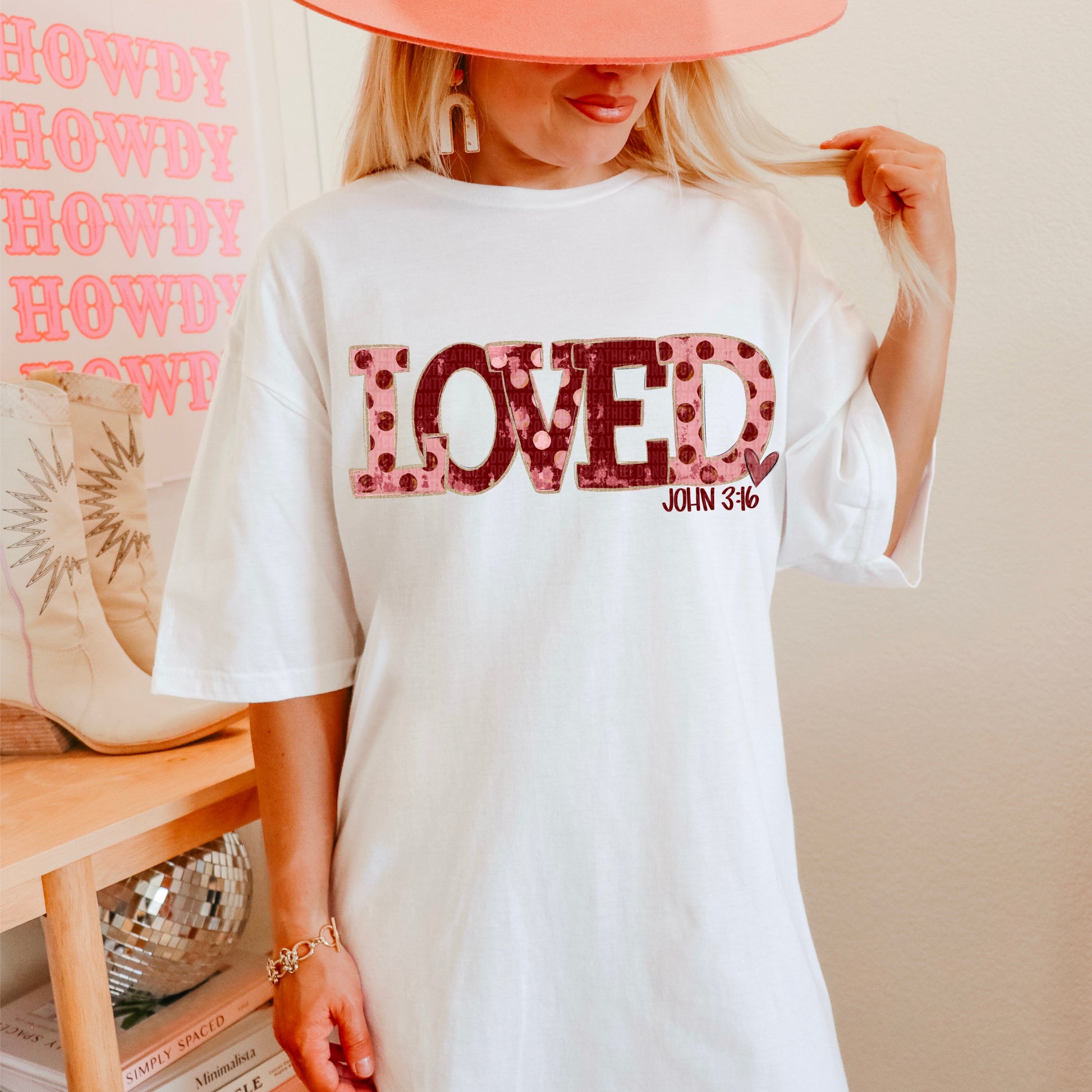 Loved John 3:16-[DTF Transfer]-Lovie T Designs