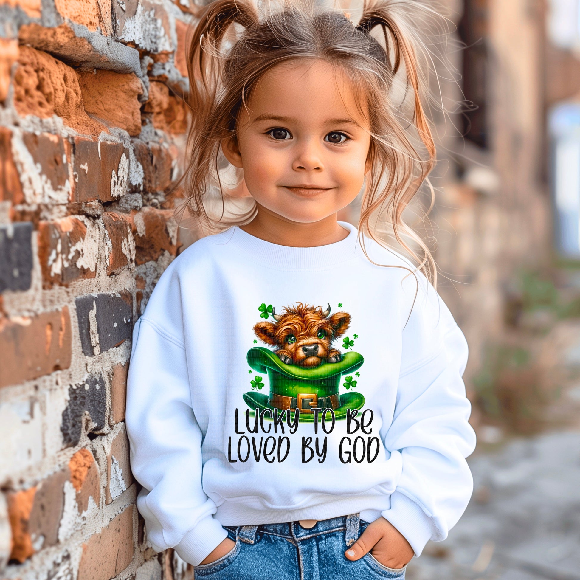 Lucky To Be Loved By God-[DTF Transfer]-Lovie T Designs