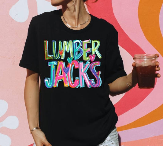 Lumberjacks Cheery Bright-Lovie T Designs