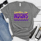 Lumpkin Co Indians Purple Ath Gold Grunge-Lovie T Designs