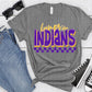 Lumpkin Indians Gold Purple Grunge-Lovie T Designs