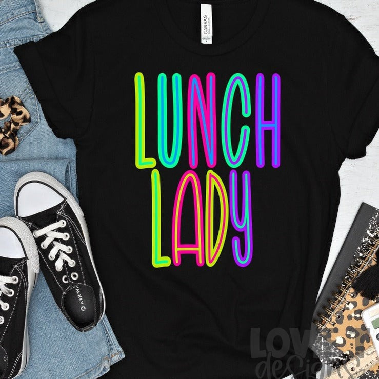 Lunch Lady B2S Brights-Lovie T Designs