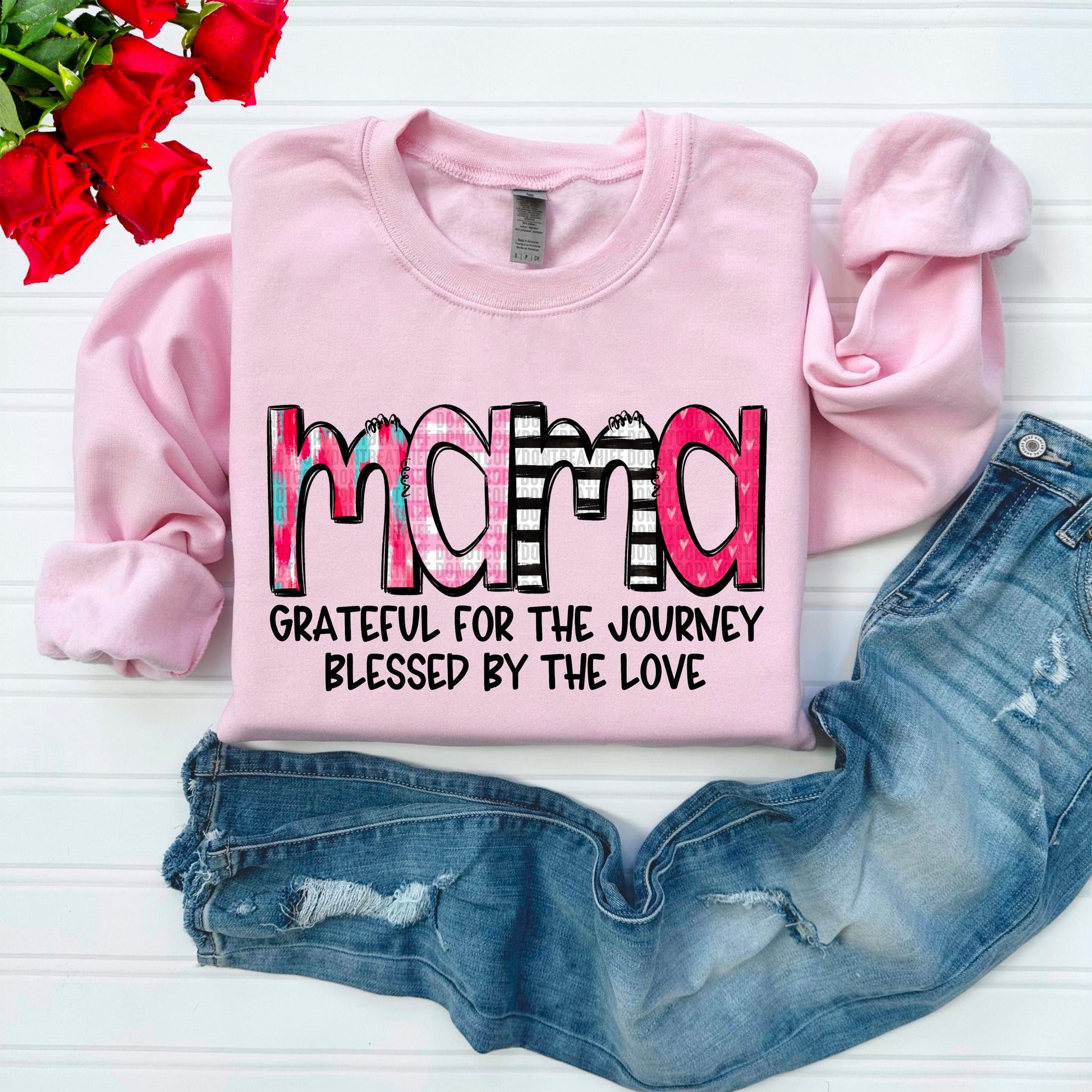 Mama Blessed by the Love-[DTF Transfer]-Lovie T Designs