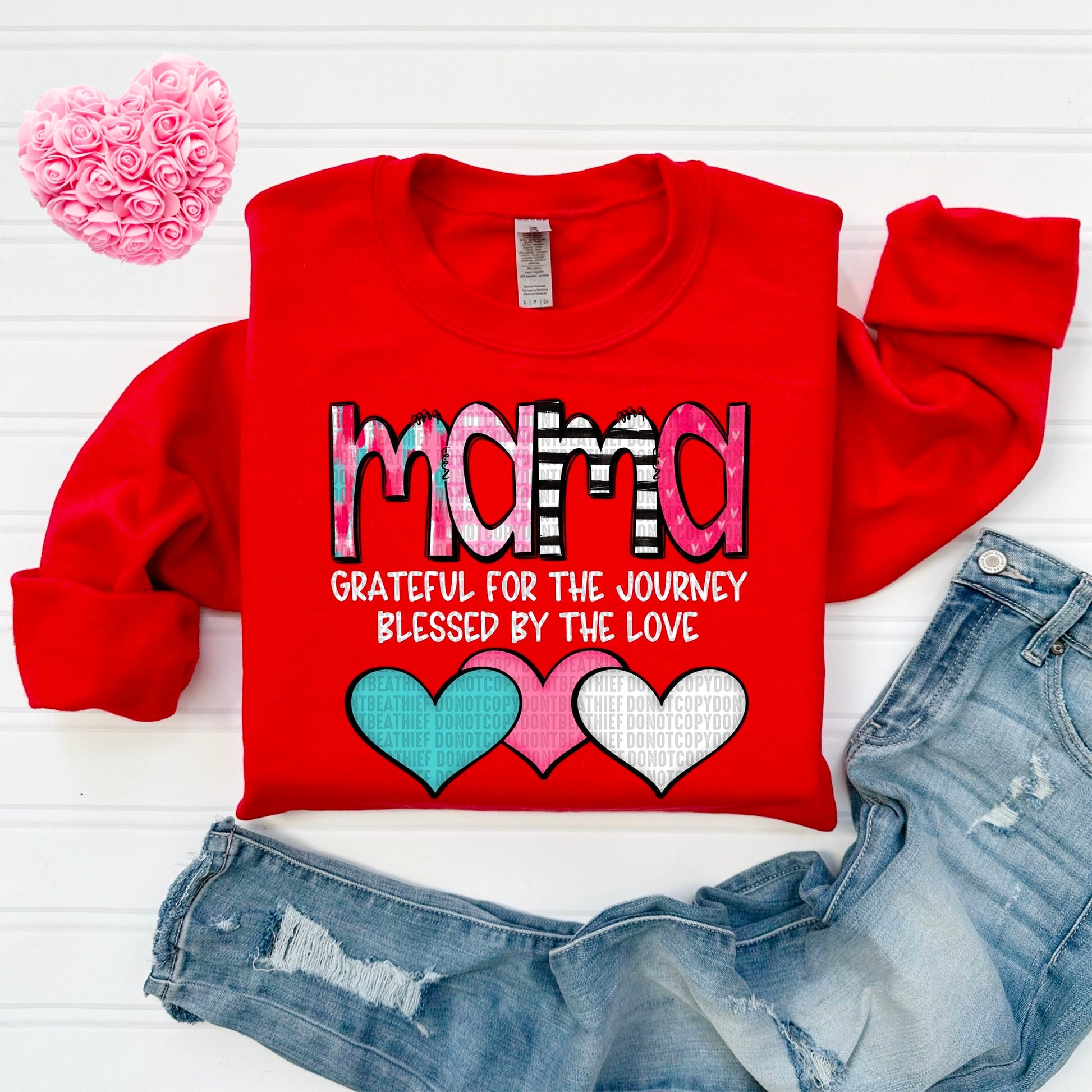 Mama Blessed by the Love-[DTF Transfer]-Lovie T Designs