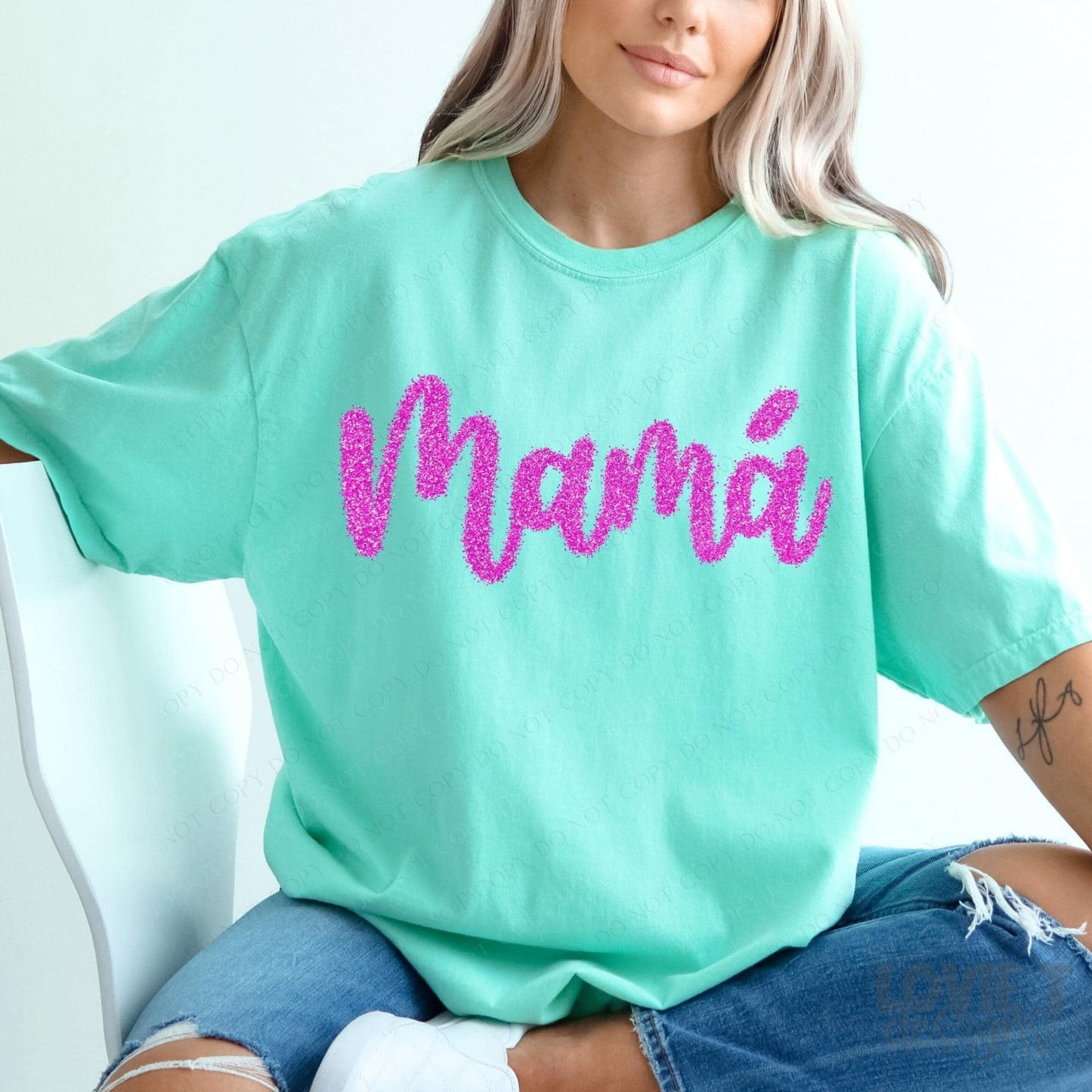 Mama Faux Tinsel-Lovie T Designs