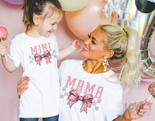 Mama + Mini Bow-Lovie T Designs