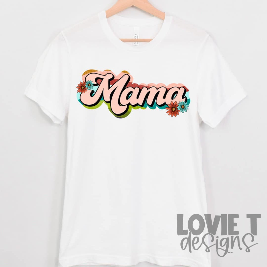 Mama Retro-Lovie T Designs