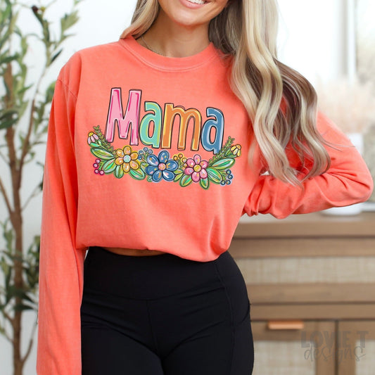 Mama Spring Floral-Lovie T Designs