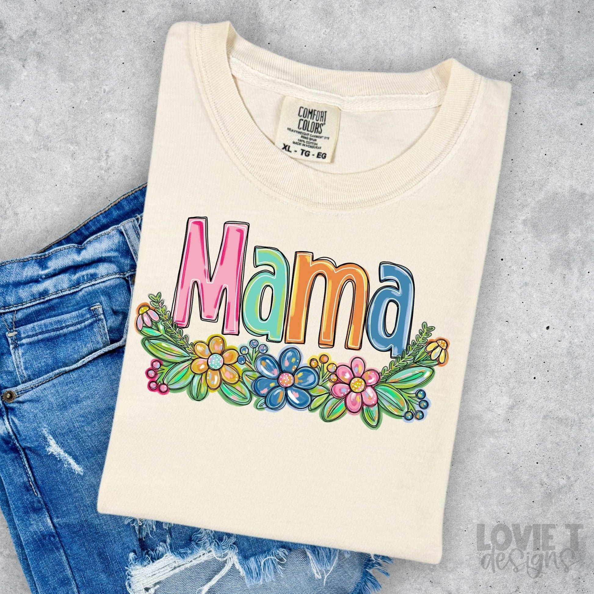 Mama Spring Floral Mother's Day-Lovie T Designs