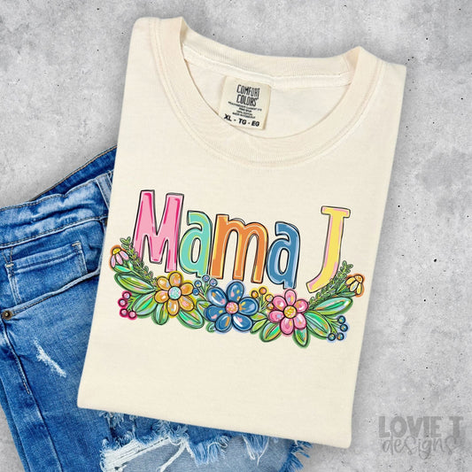 MamaJ Spring Floral Mother's Day-Lovie T Designs