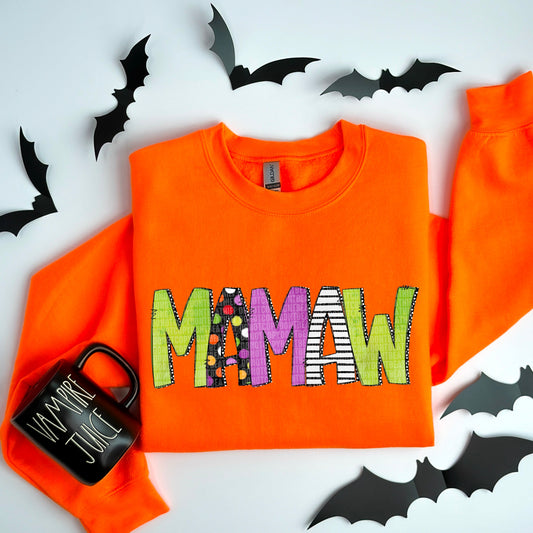 Mamaw Halloween Name-Lovie T Designs