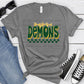 Mamou Demons Dark Green Ath Gold Grunge-Lovie T Designs