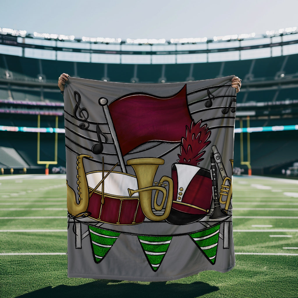 Marching Band Blanket Mockup-Lovie T Designs