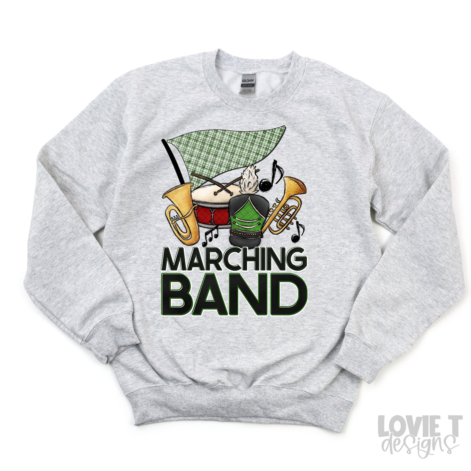 Marching Band Customs GREEN-Lovie T Designs