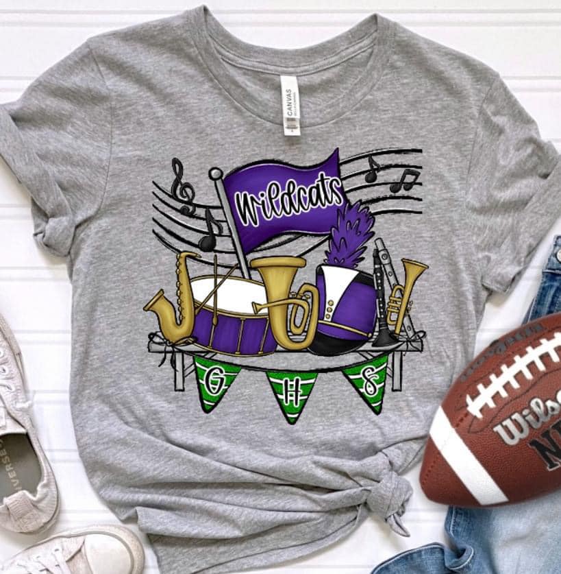 Marching Band Purple-Lovie T Designs