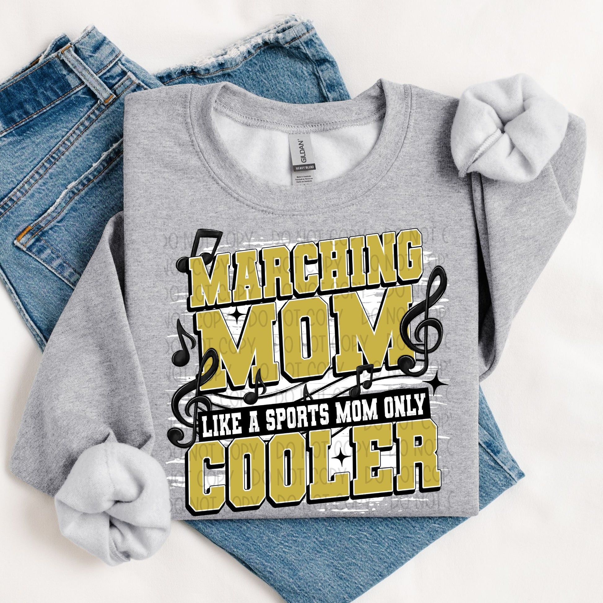 Marching Mom Like A Sport Mom Only Cooler- Vegas Gold-Lovie T Designs