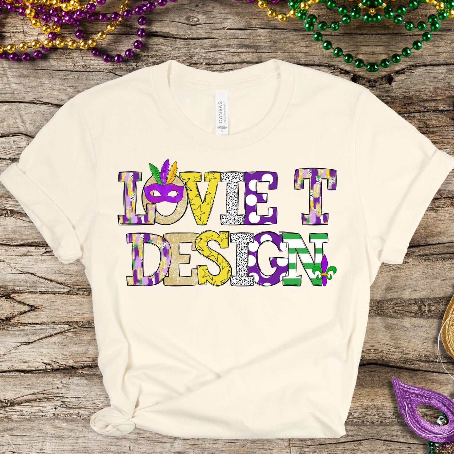 Mardi Gras Business Name-[DTF Transfer]-Lovie T Designs