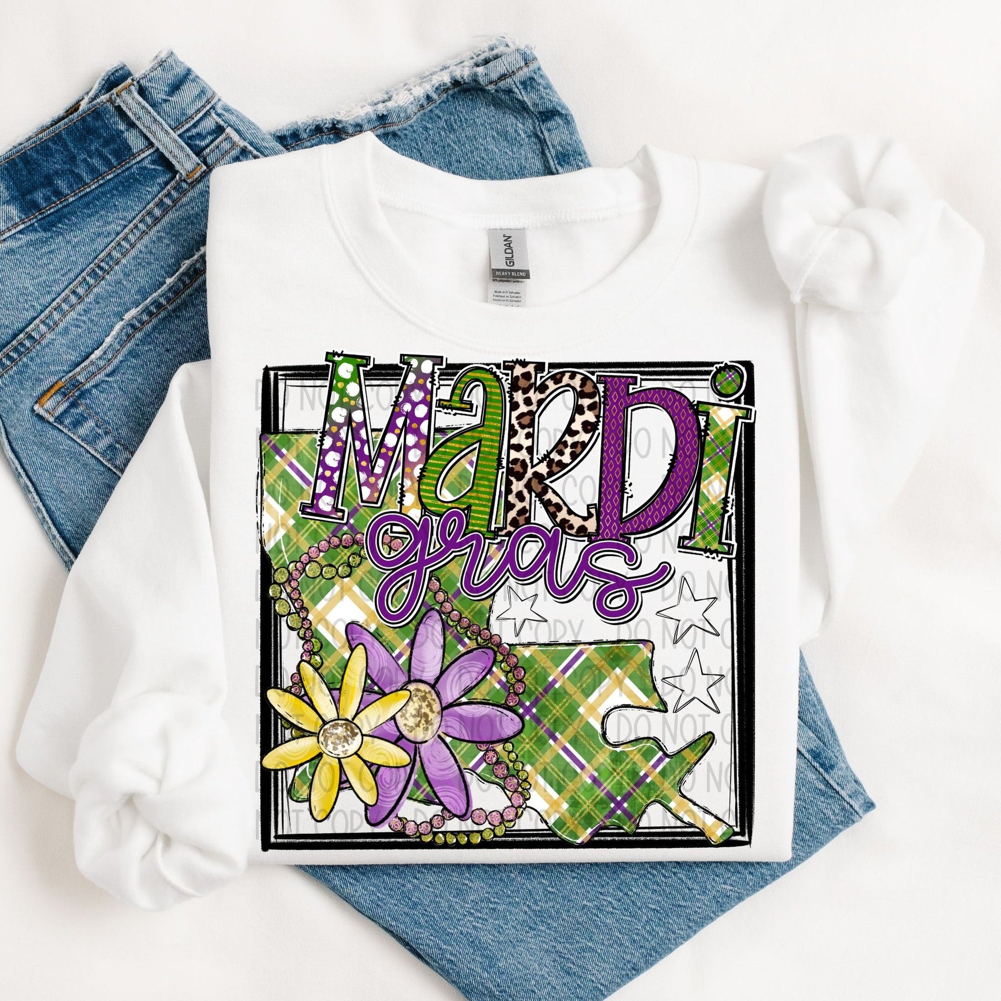 Mardi Gras Louisiana-[DTF Transfer]-Lovie T Designs