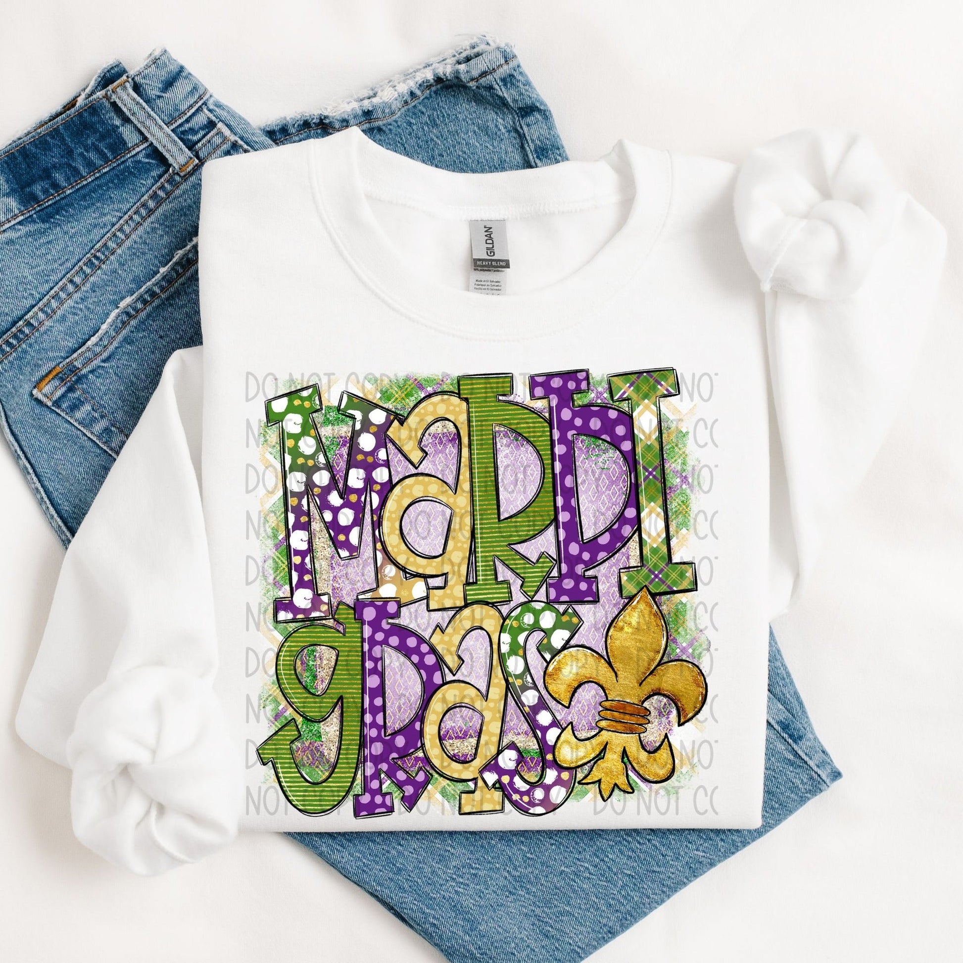 Mardi Gras Whimsical-[DTF Transfer]-Lovie T Designs