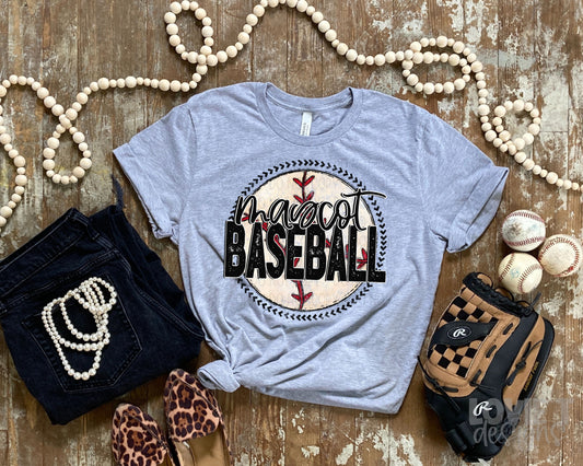 Mascot Baseball-Lovie T Designs