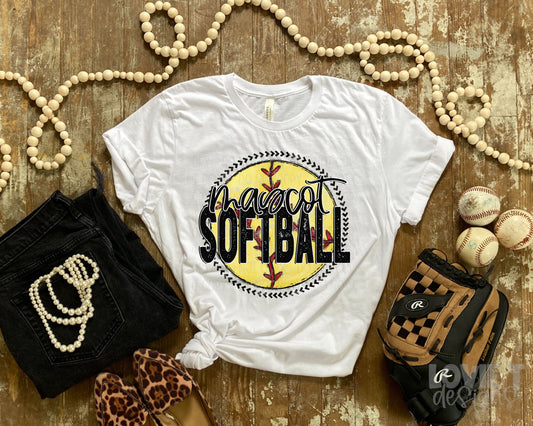 Mascot Softball-Lovie T Designs